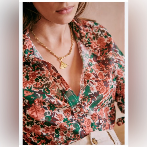 Sezane Pierro Shirt Size 36 NWT - Picture 2 of 7